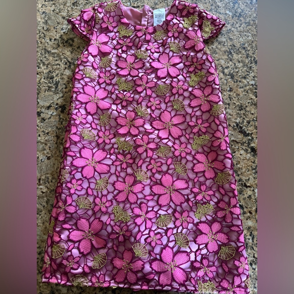 Disney World Store Girls Dress Size 9-10 Mulan Pink Gold Dress Up Tea Party